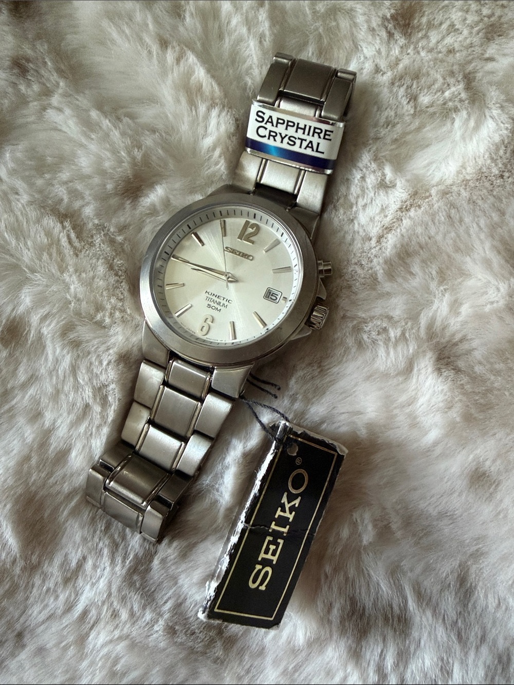 SEIKO Kinetic Titanium Wristwatch
